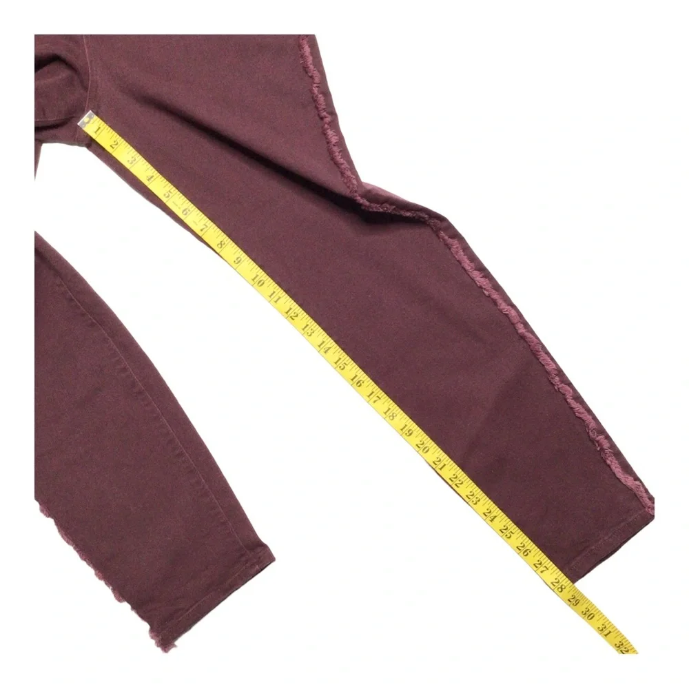 LOGO by Lori Goldstein Skinny Raw Side Hem Jeans Size 14 - Picture 9 of 10